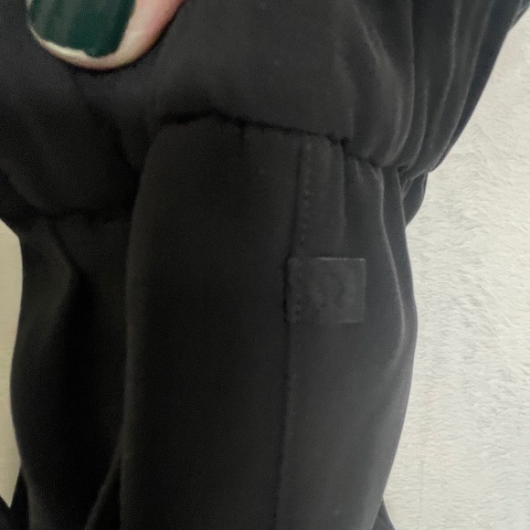 Lululemon Noir Crop Wide Leg Crop Pant Black Sz 2 Tie Waist Belt - Picture 6 of 9